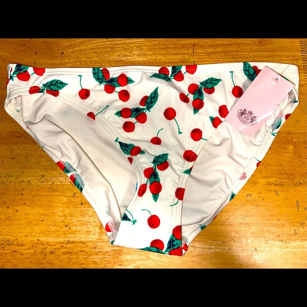 Juicy couture cherry bathing suit bottoms!